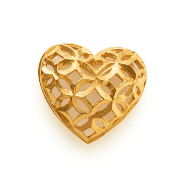 Pingente Coração Diamantado