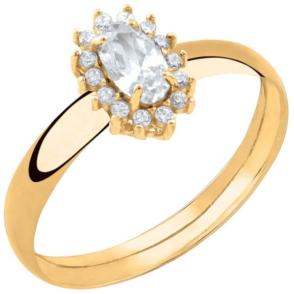 Anel Chuveiro Formatura Oval