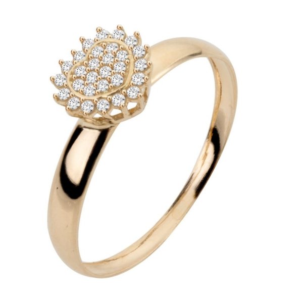 Anel Chuveiro Coração