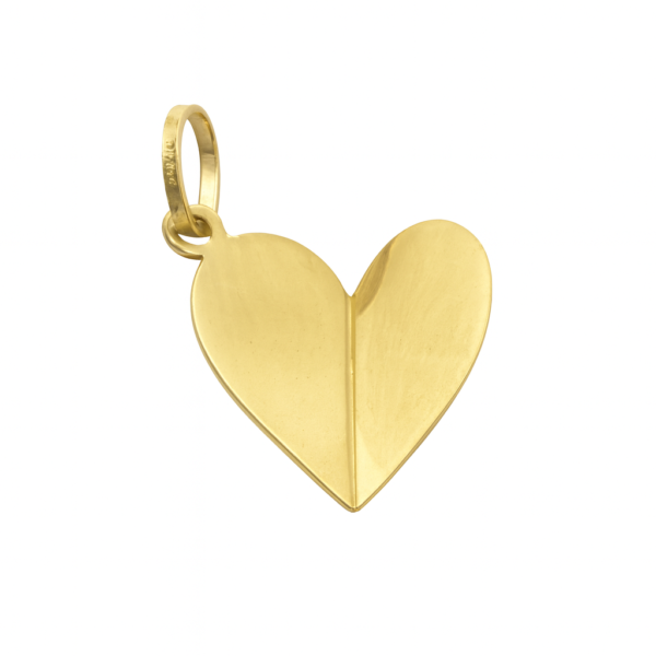 Pingente Coração Dobrado