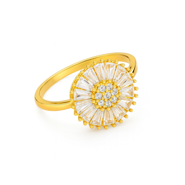 Anel Pizza com Pedras