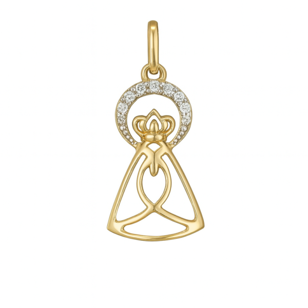 Pingente Nossa Senhora Aparecida com Brilhantes