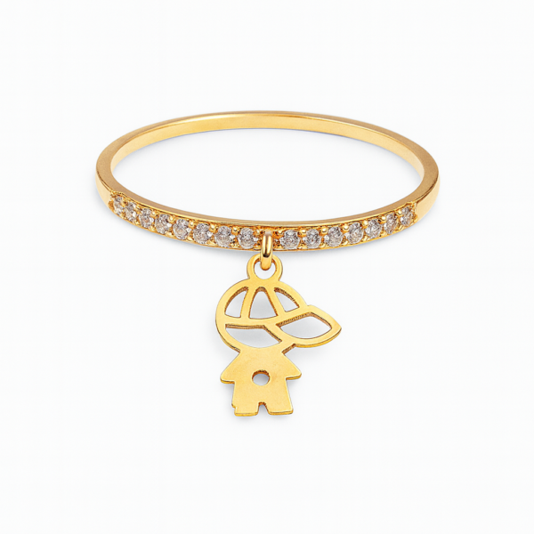 Anel Aparador Menino com Pedras