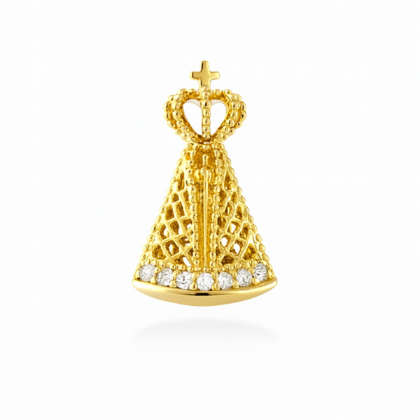 Pingente Nossa Senhora Aparecida com Pedras