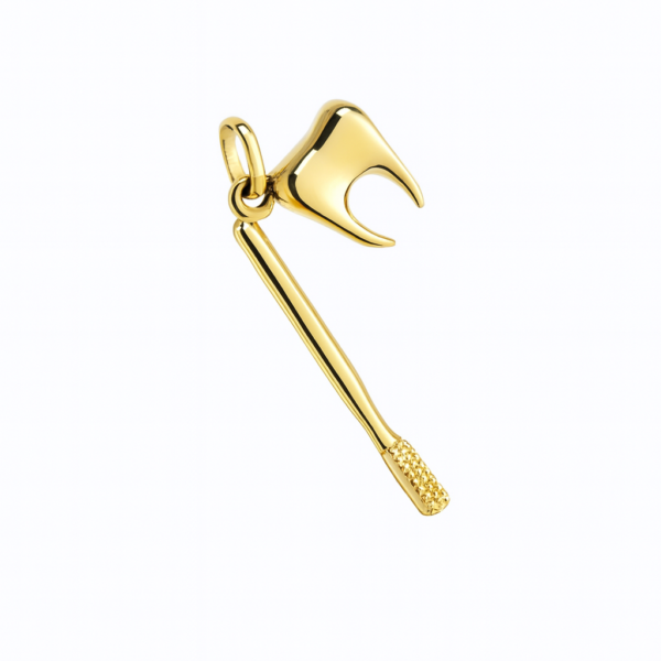 Pingente Dente e Escova de Dentes