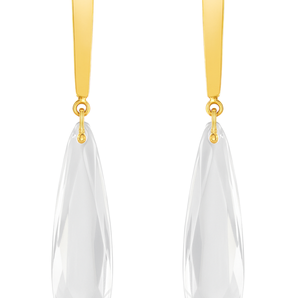 Brinco Haste e Gota Cristal