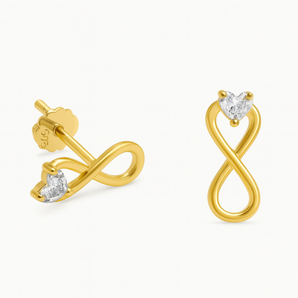 Brinco Infinito Coração