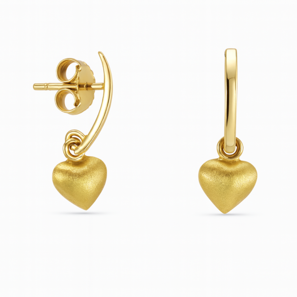 Brinco Haste e Coração