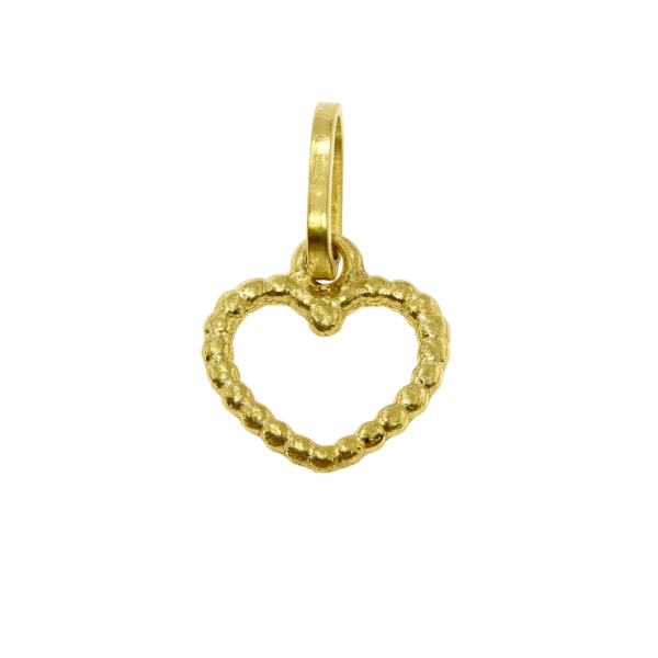 Pingente Coração Bolinhas