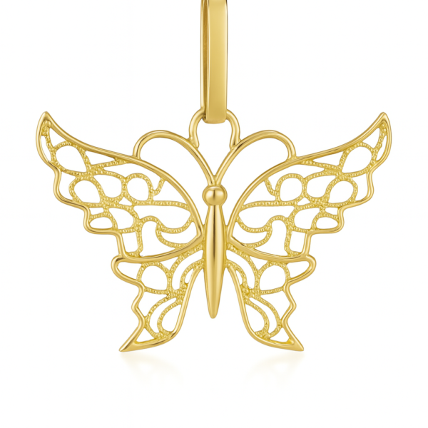 Pingente Borboleta Bordada