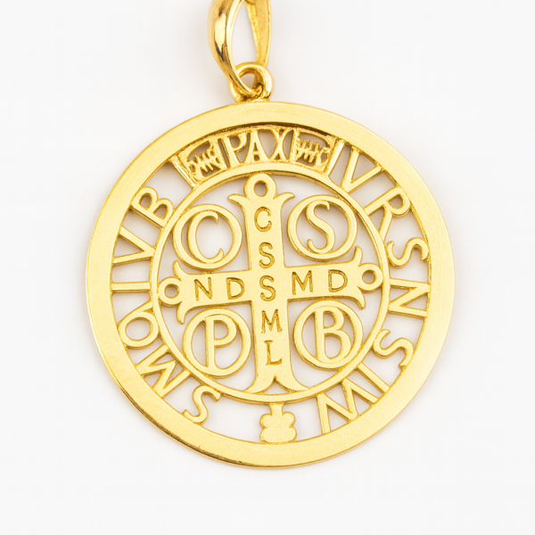 Pingente São Bento Redondo