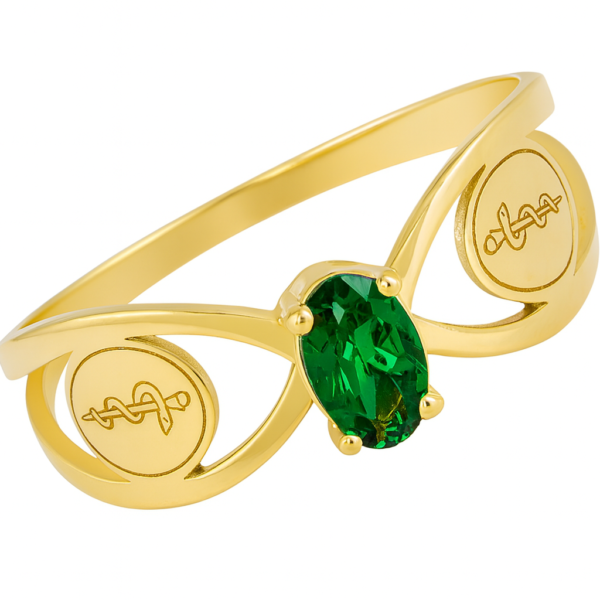 Anel Formatura Solitário com Placa