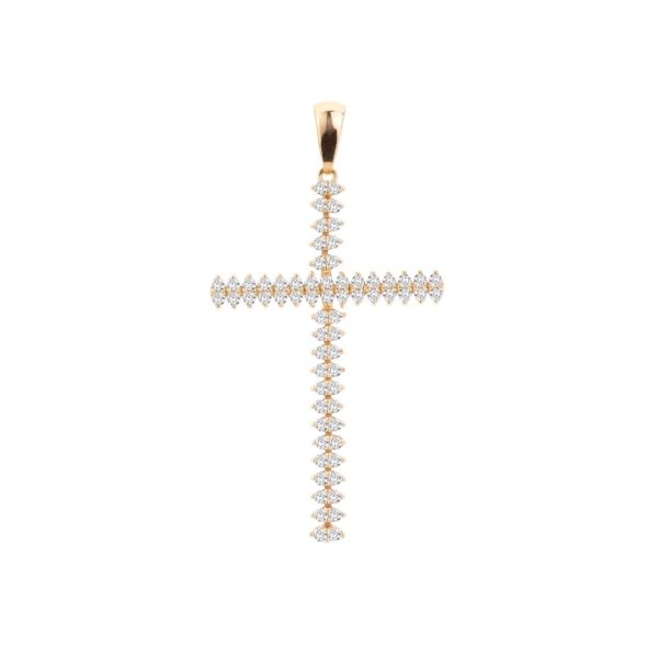 Pingente Cruz com Pedras