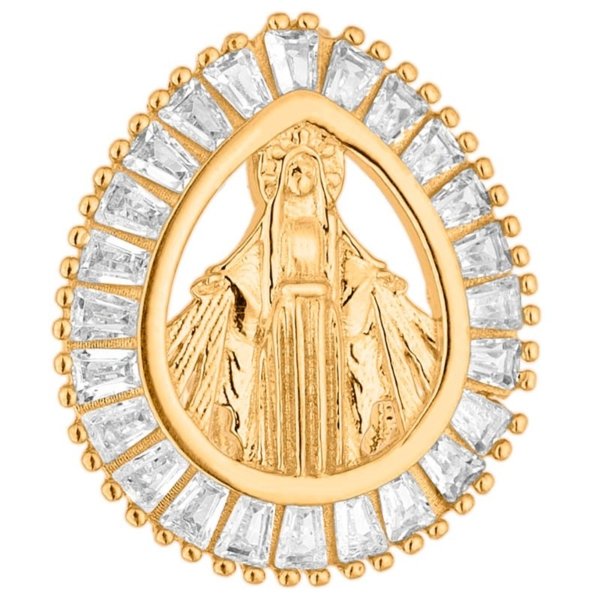 Pingente N. Sra. das Graças com Pedras