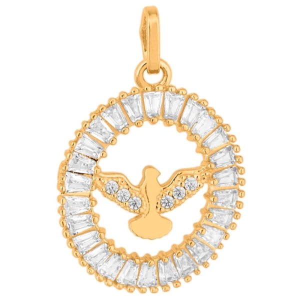 Pingente Espírito Santo com Pedras