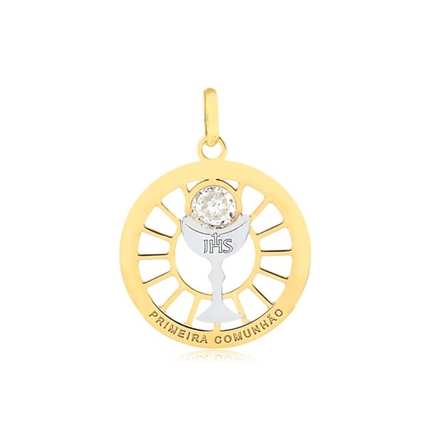 Pingente Primeira Comunhão com Pedra