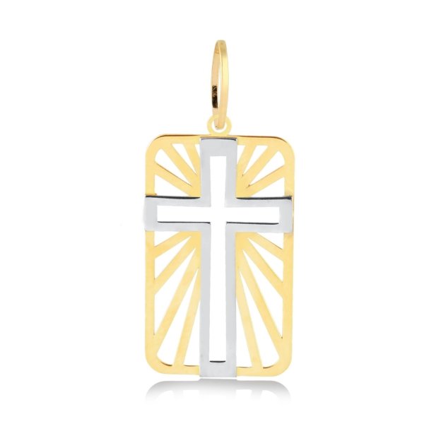Pingente Cruz e Retângulo