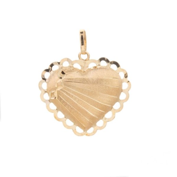 Pingente Coração Amarelo