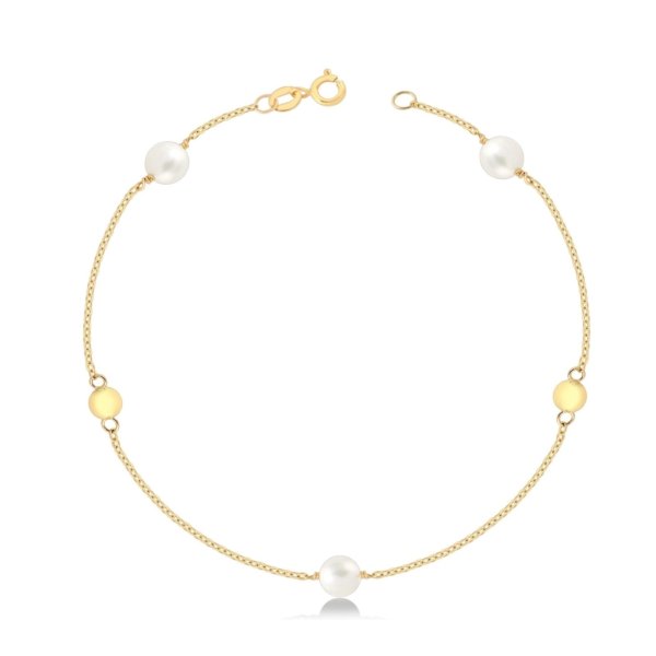 Pulseira Bolas e Pérolas
