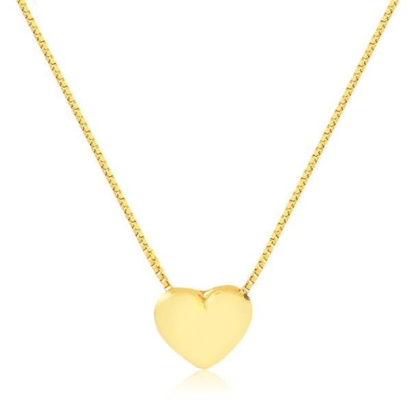 Gargantilha Veneziana Coração Duplo