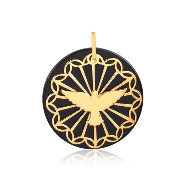 Pingente Espírito Santo com Ônix