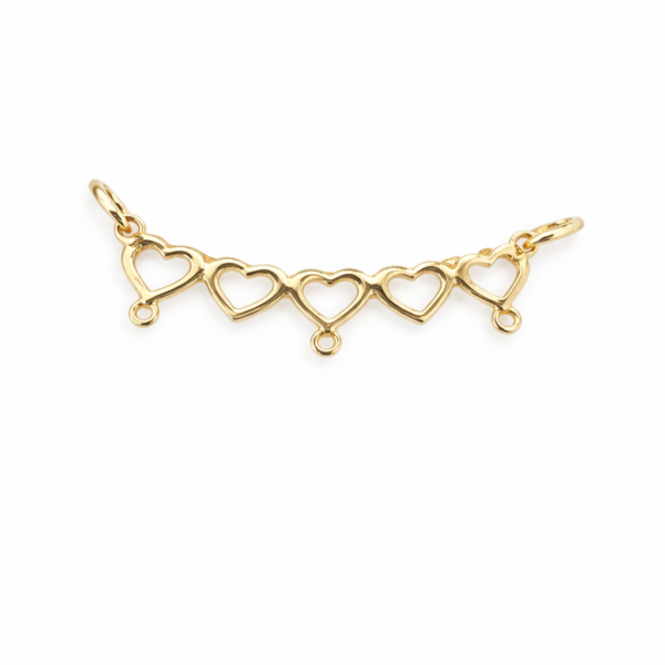 Pingente Canga 5 Corações