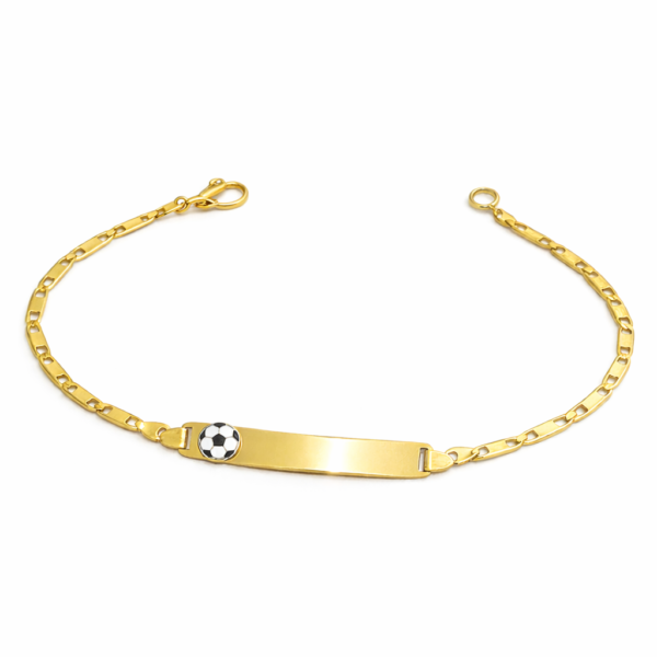 Pulseira Piastrine Chapa com Bola