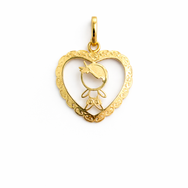 Pingente Coração com Menino
