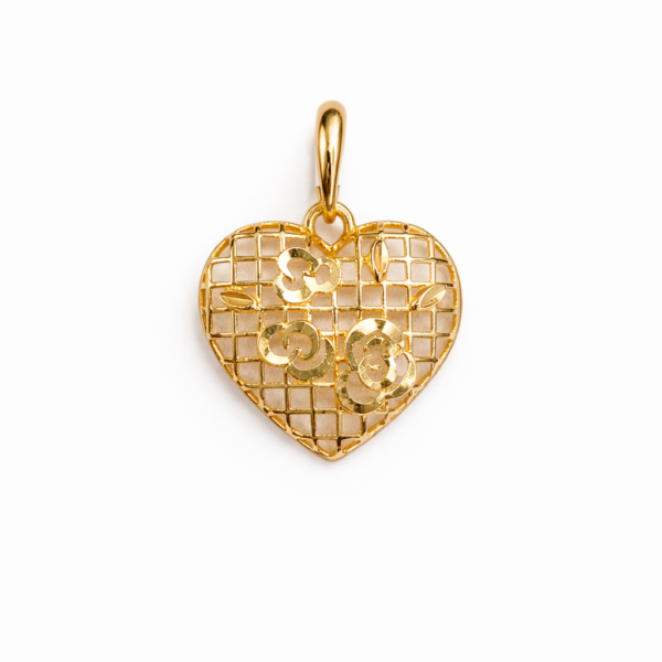 Coração Diamantado Flores