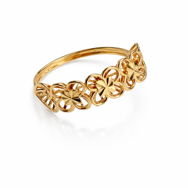 Anel Flores Diamantadas