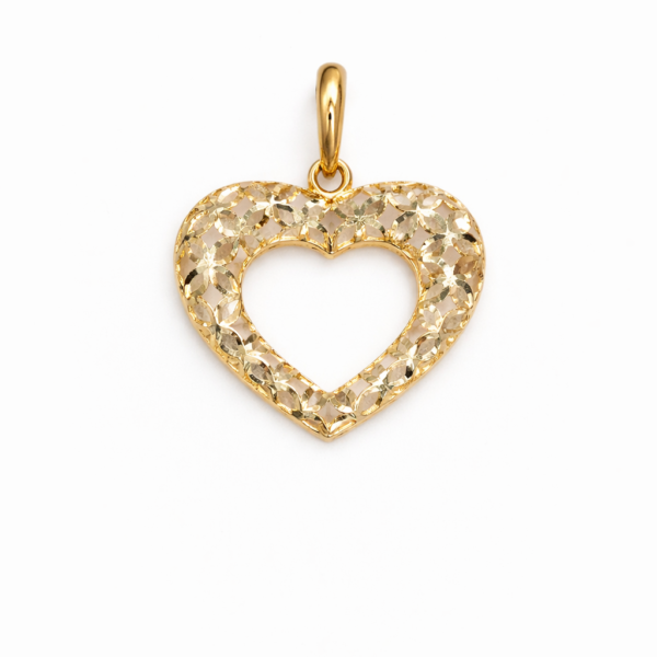 Pingente Coração Diamantado