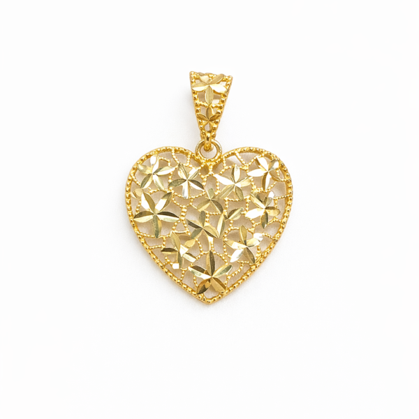 Pingente Coração Diamantado