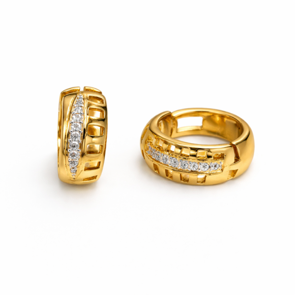 Argola Redonda com Pedras