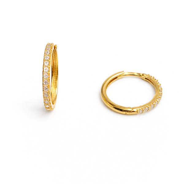 Argola Redonda com Pedras