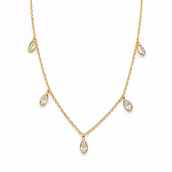 Gargantilha 5 Pedras