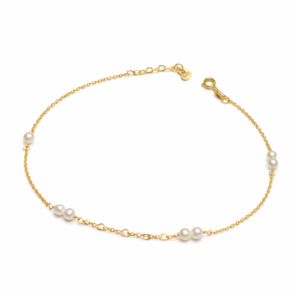 Pulseira Pérolas e Corações