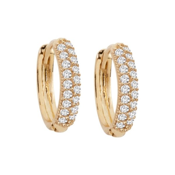 Argola Redonda em Ouro 10k