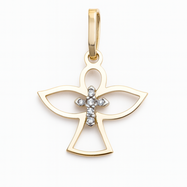 Pingente Espírito Santo com Brilhantes