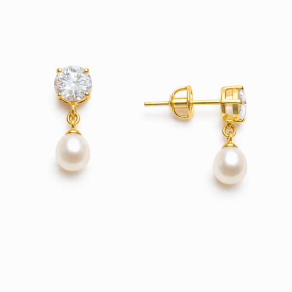 Brinco Ponto de Luz e Pérola