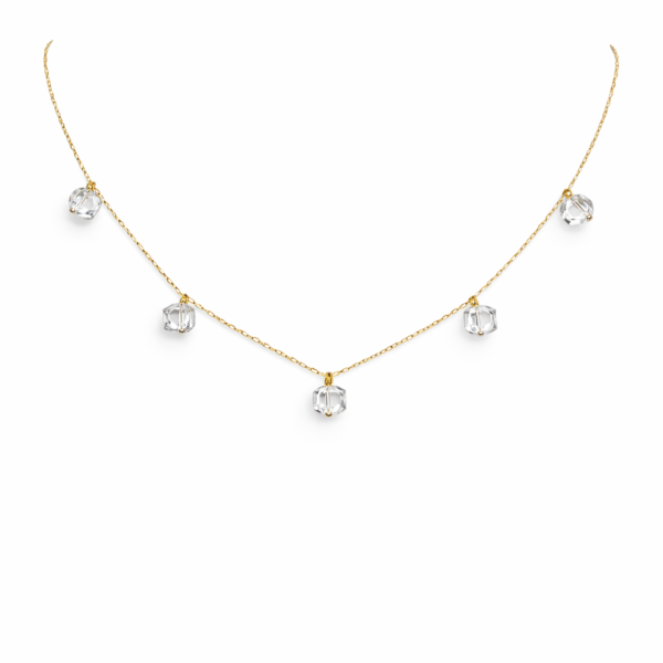 Gargantilha com Cubos de Cristal