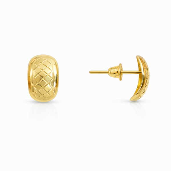 Brinco Curvo Diamantado