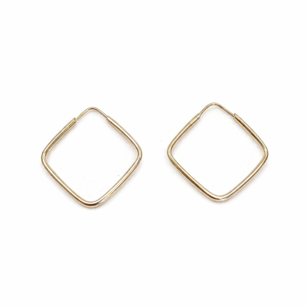 Argola Losango Fio Redondo